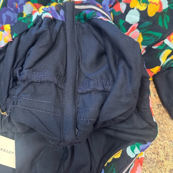 Anthropologie The Somerset Strapless Maxi Dress Size XL Blue Pattern Pockets - Picture 7 of 14